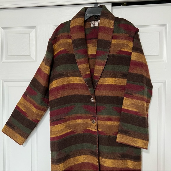 Rod’s Southwest Wool Blend Coat (Size Large) Multicolor - Picture 2 of 16